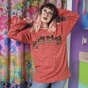 Australia Kangaroo Long Sleeve Shirt by Bulurru Designs Vintage 90's